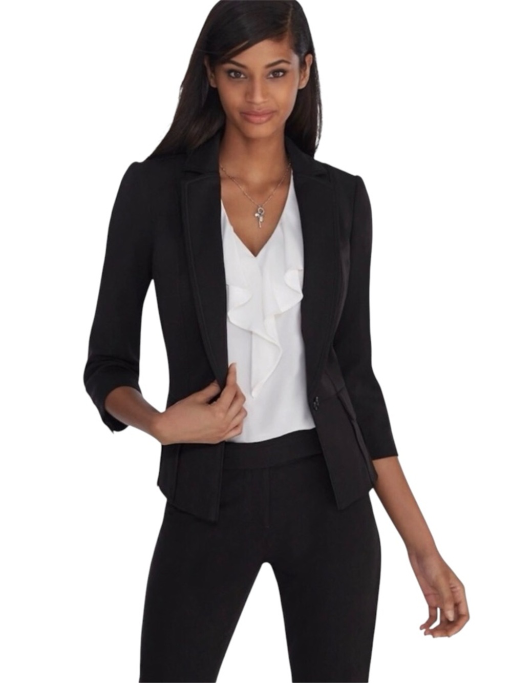 WHBM 3/4 Sleeve Seasonless Jacket